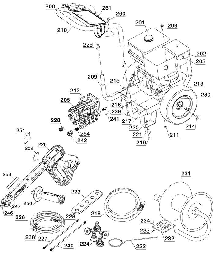 DeWalt DP3850 1 Parts - Pressure Washer