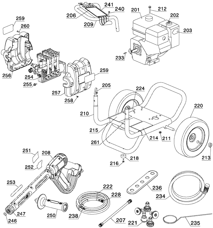 DeWalt DPH3100 1 Parts - Pressure Washer