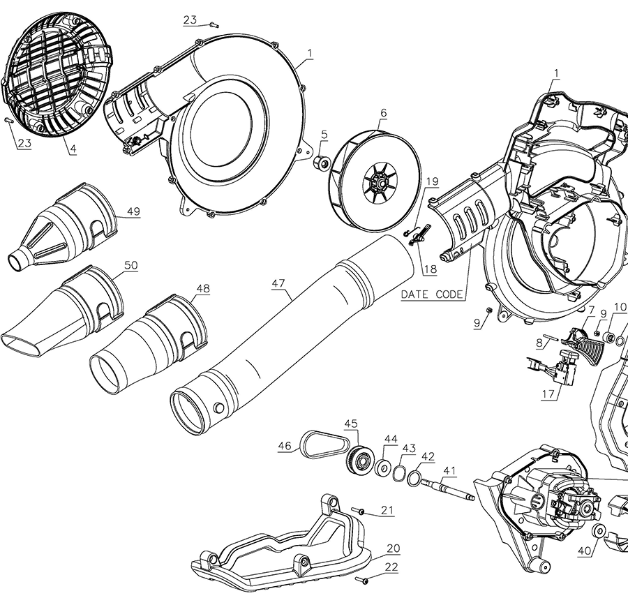 DWBL700 Dewalt Outdoor Power Equipment Parts