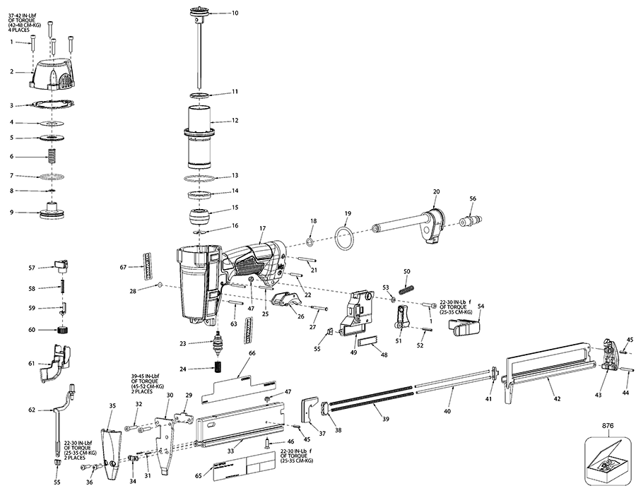 DWFP12232 Dewalt Stapler Parts