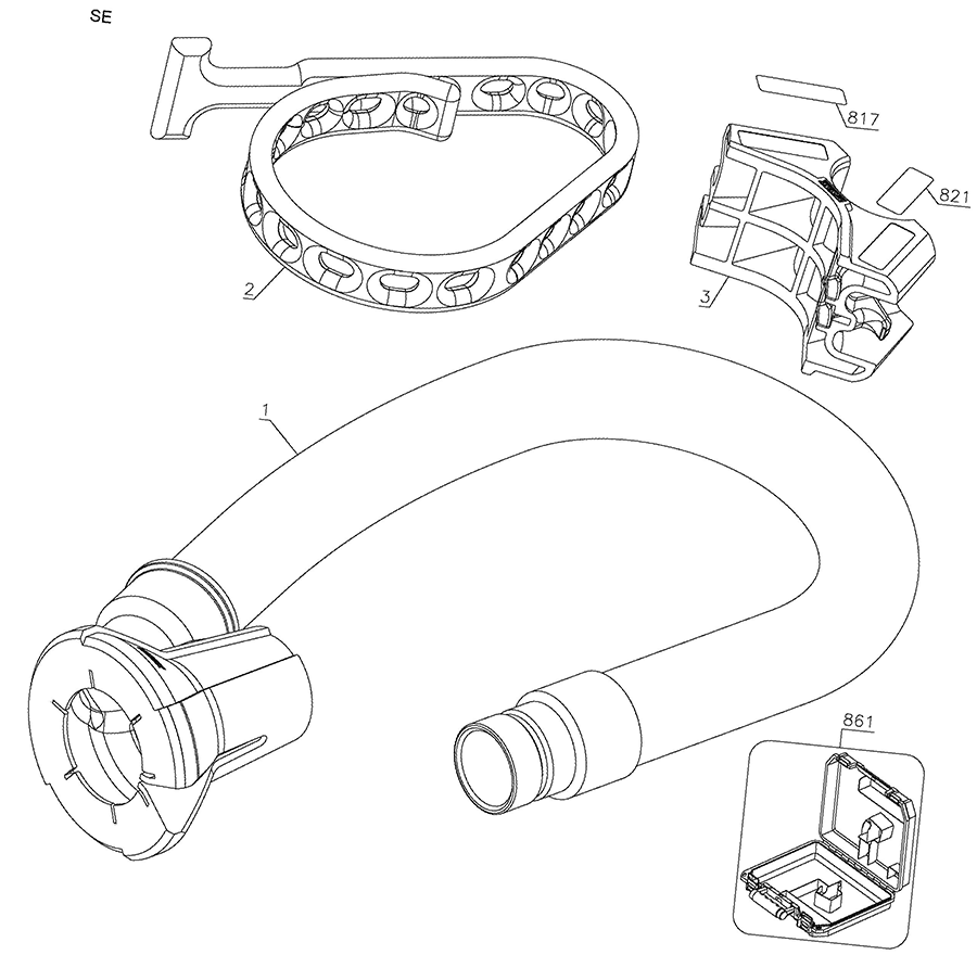 DWH052K Dewalt Dust Extractor Parts