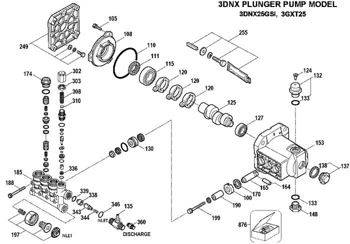 DeWalt DXPW3025 0 Parts - Pressure Washer