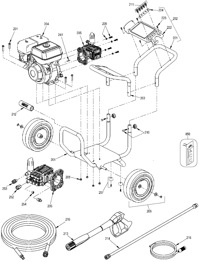 DeWalt DXPW3835 0 Parts - Pressure Washer