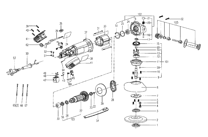 Rockwell GP210 Parts - Electric Drill