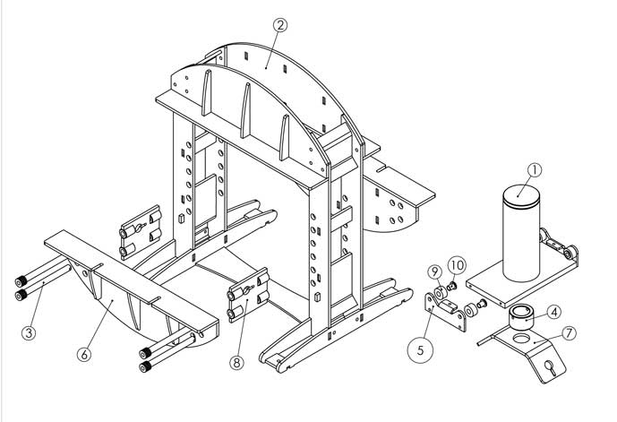 20 Ton Shop Press Parts - Edwards