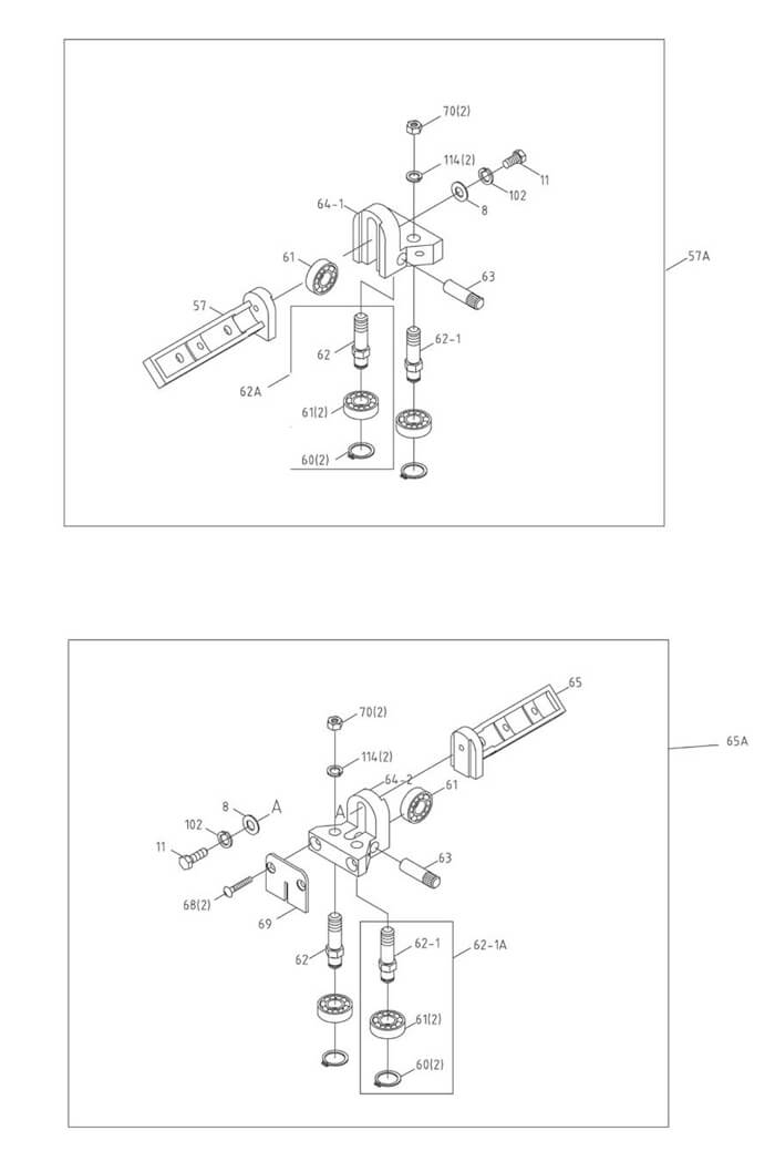 Jet HBS-56S Band Saw Parts