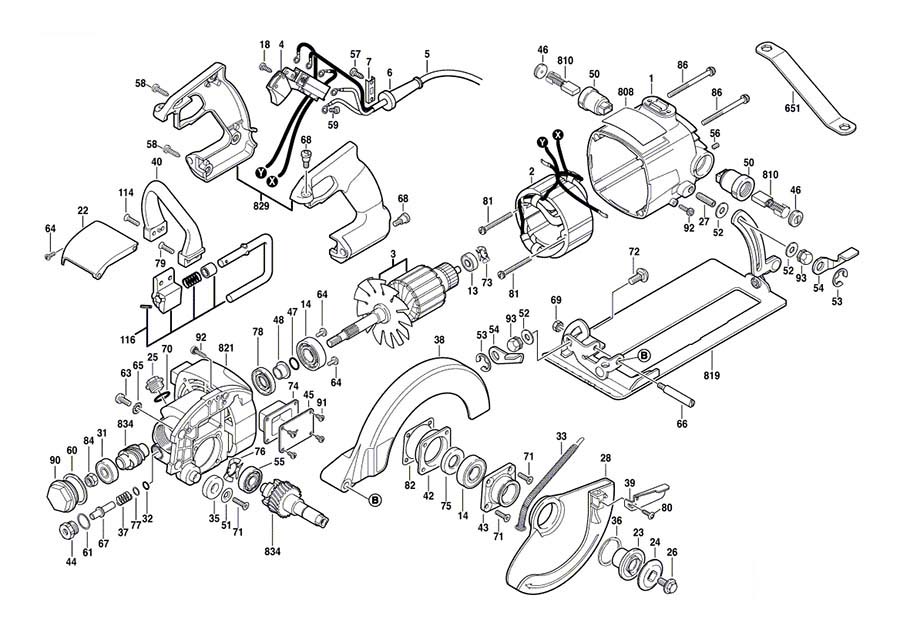 HD77 (F012HD7711) Skil Wormdrive Saw Parts