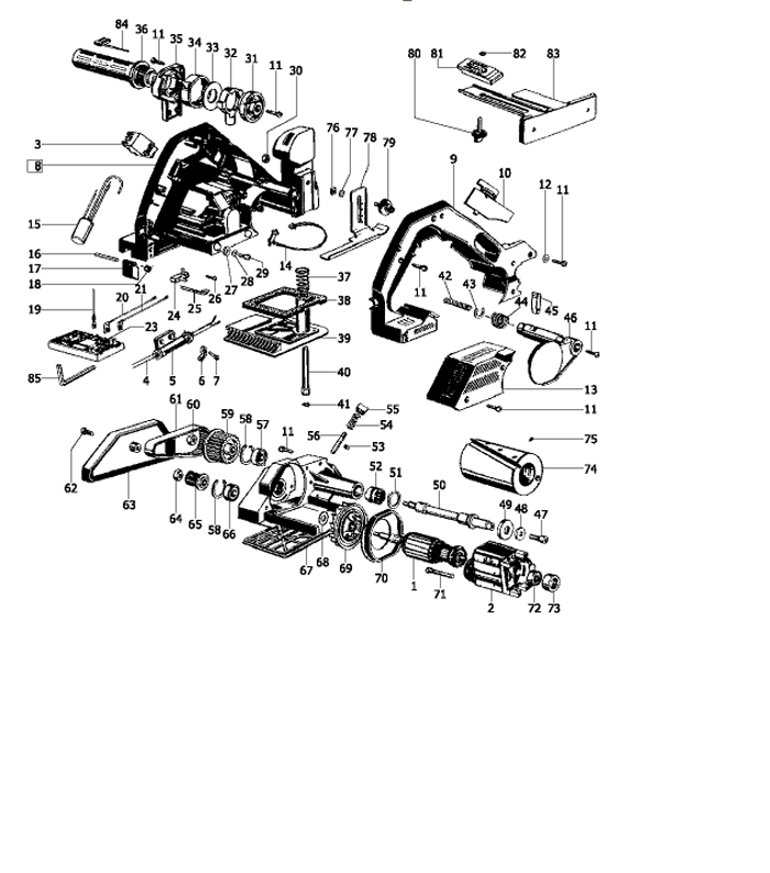 Festool HL 850E (488382) Planer Parts