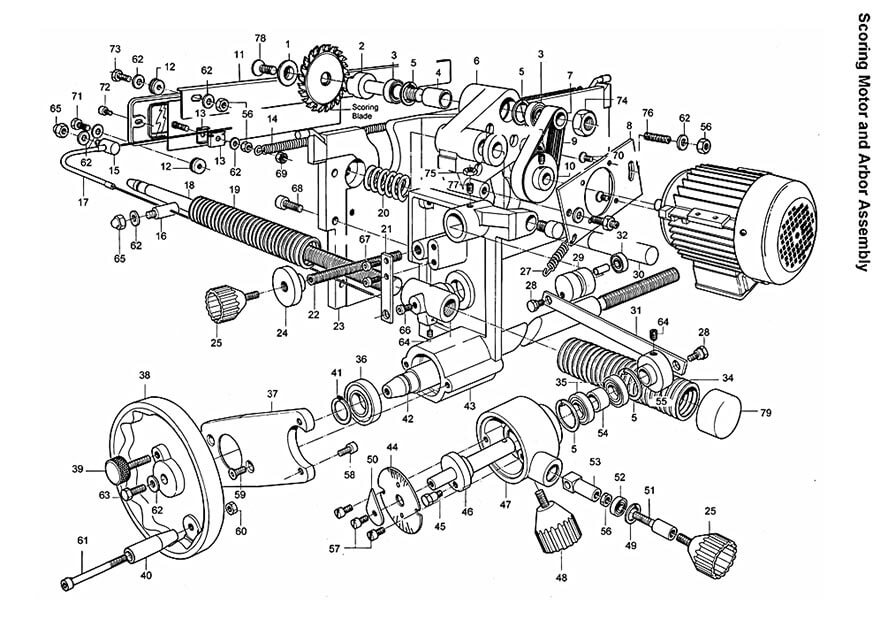 Powermatic HPS126 Horizontal Panel Saw Parts (1791288K)