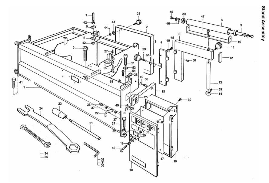 Powermatic HPS126 Horizontal Panel Saw Parts (1791288K)