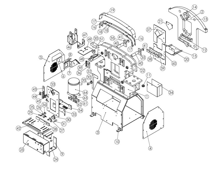 40 Ton Ironworker Parts - Edwards