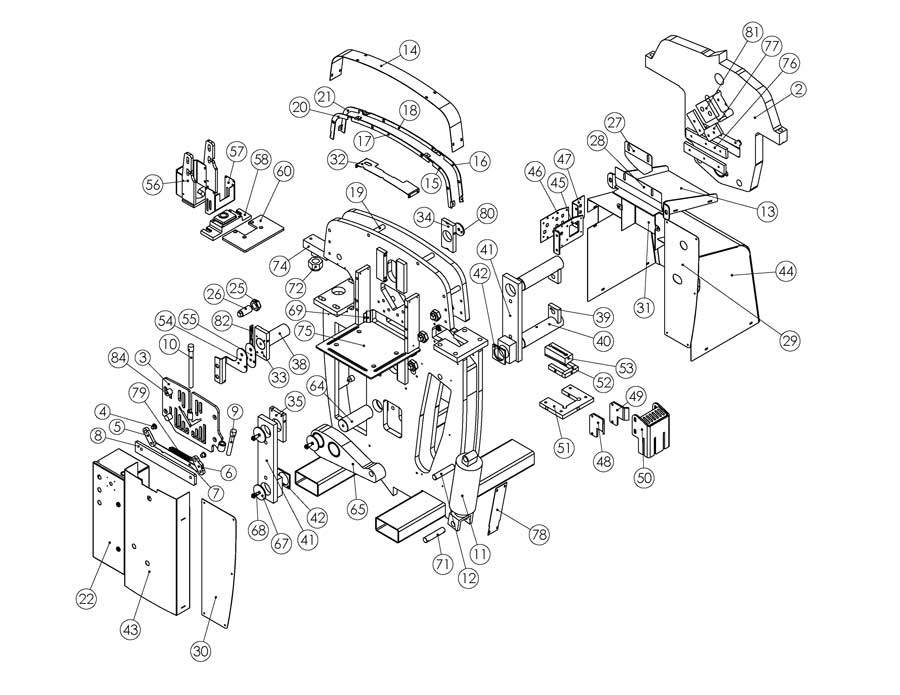 50 Ton Ironworker Parts - Edwards