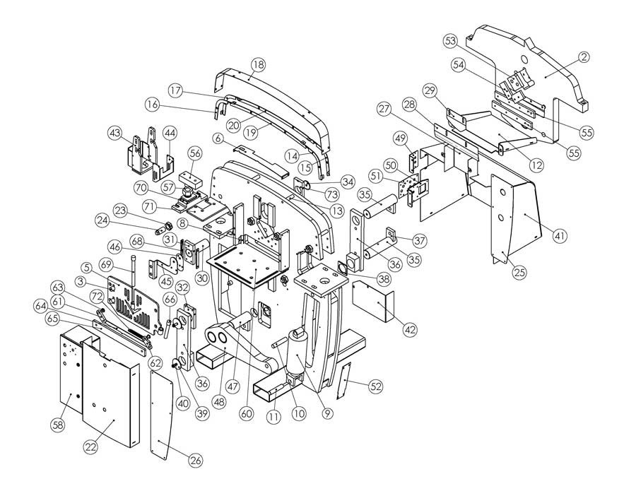 55 Ton Ironworker Parts - Edwards