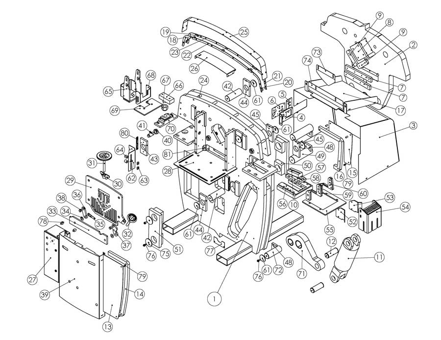 75 Ton Ironworker Parts - Edwards