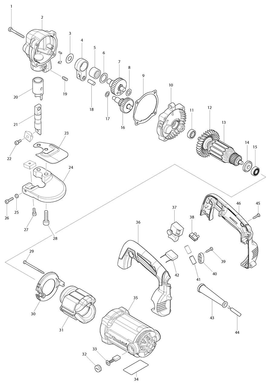 JS3201 Makita Shear Parts