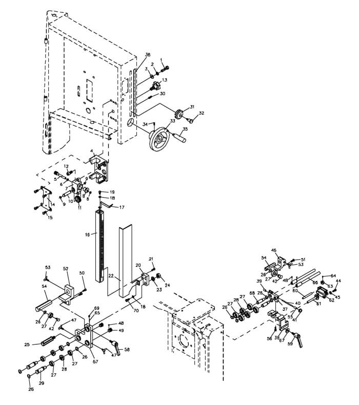 Jet JWBS-18QT-3 Band Saw Parts