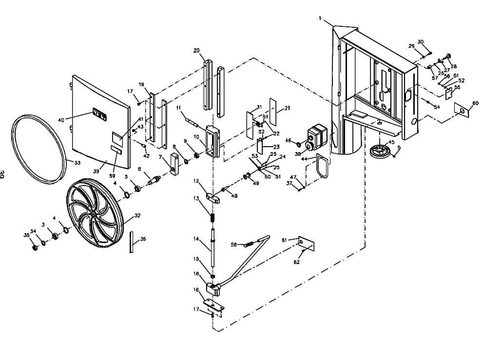 Jet JWBS-18QT-3 Band Saw Parts