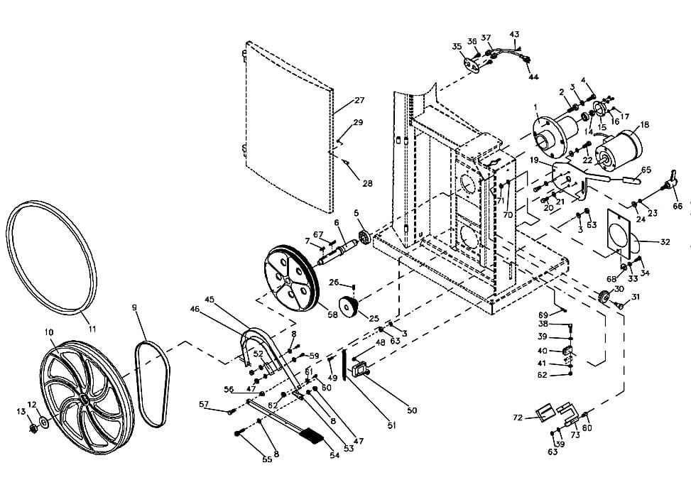 Jet JWBS-18QT-3 Band Saw Parts