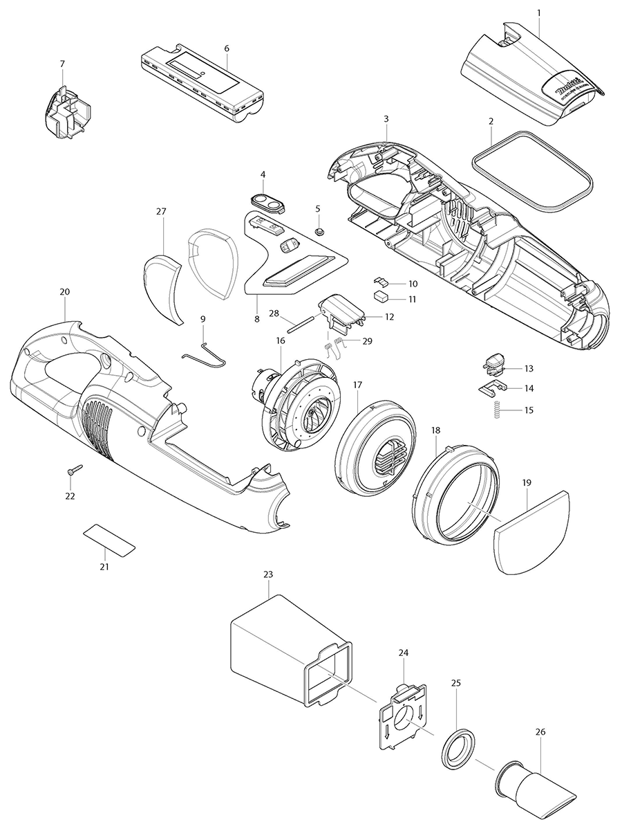 LC05 Makita Vacuum Parts