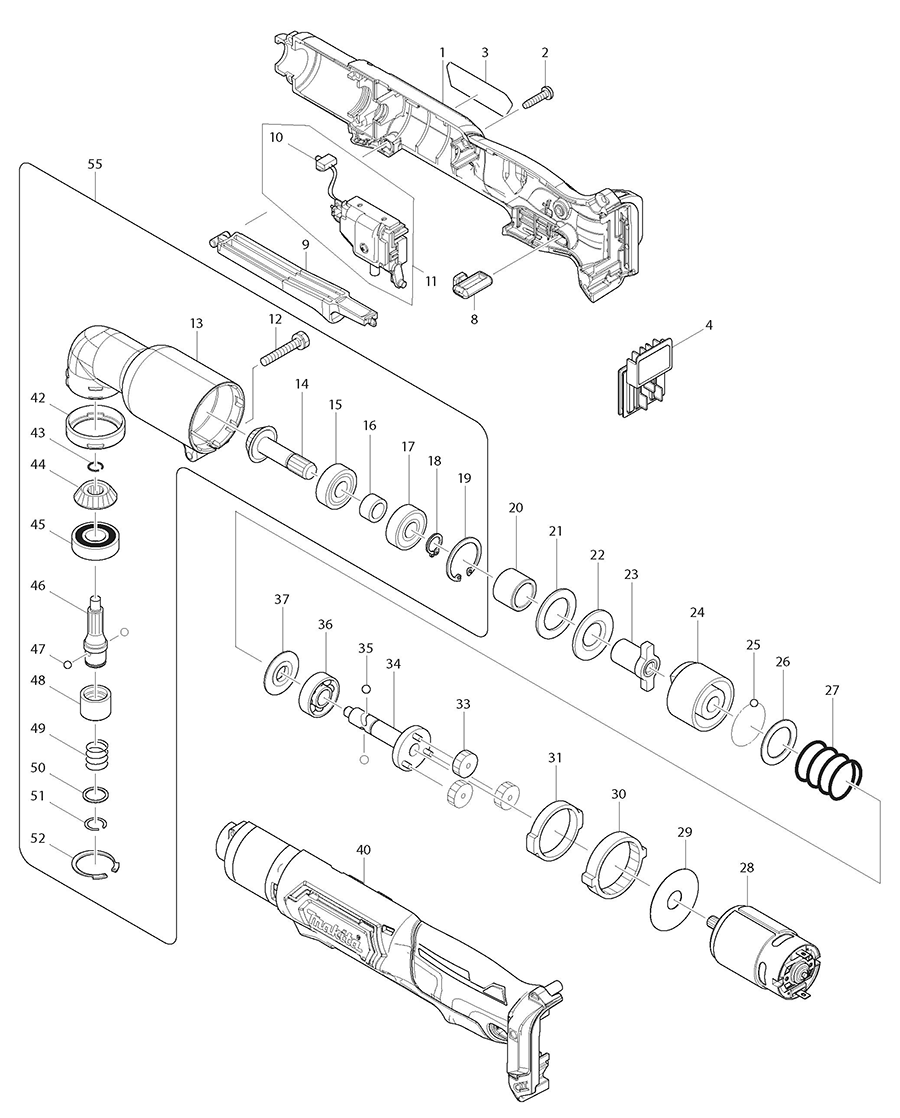 LT01Z Makita Impact Driver Parts