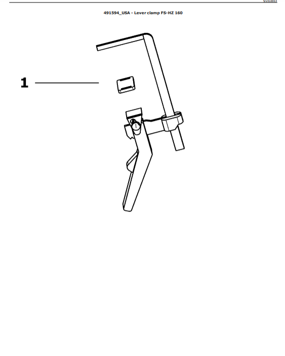 Festool Lever-clamp-FS-HZ (491594) Accessory Parts