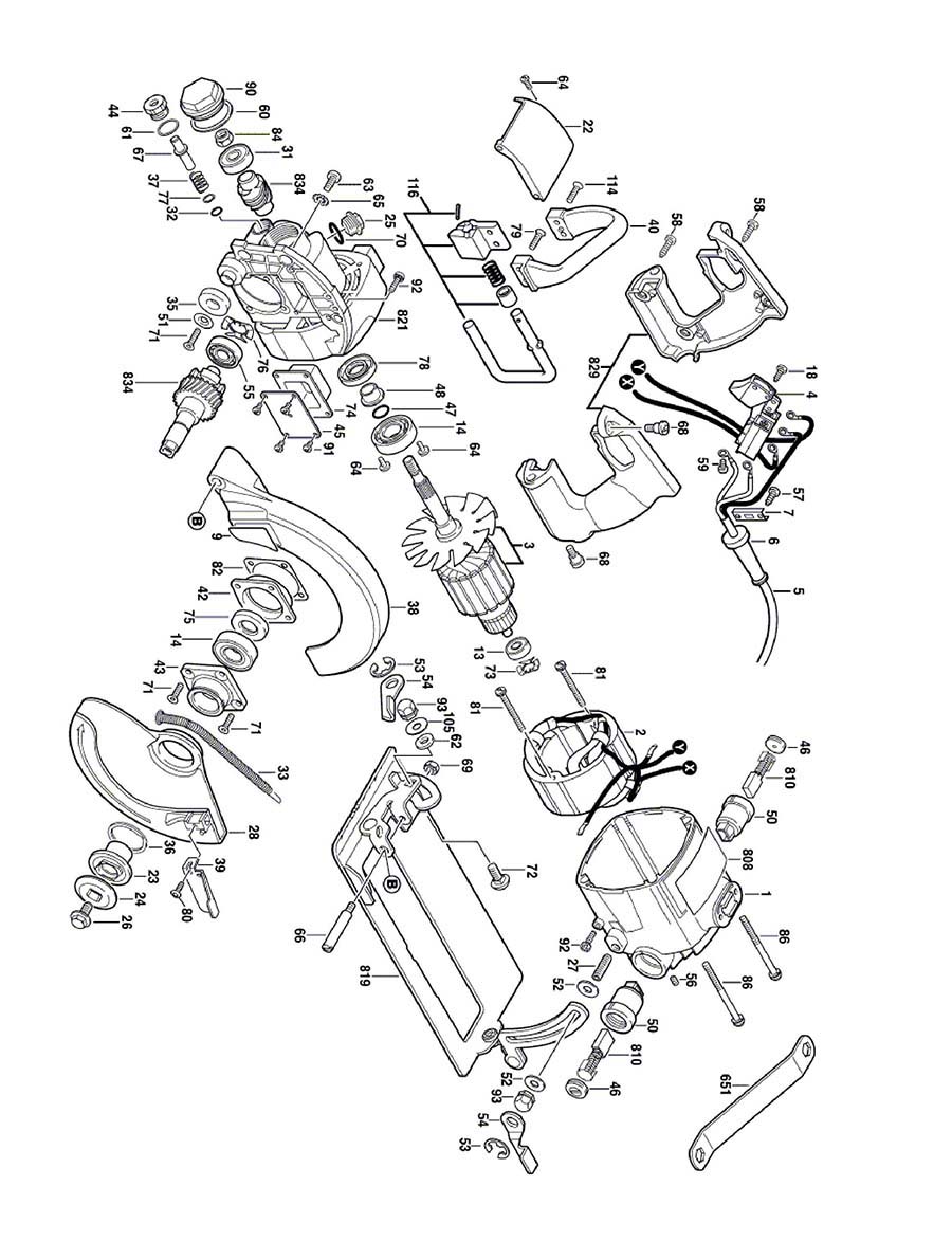 MAG7777 (F012SD7715) Skil Wormdrive Saw Parts