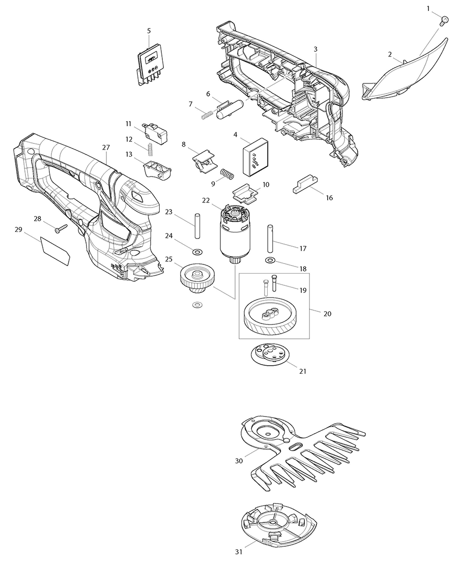 MU04Z Makita Shear Parts