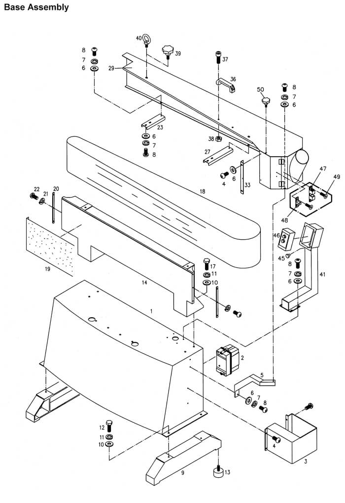 Powermatic OES9138 Edge Sander 3PH Parts (1791293)