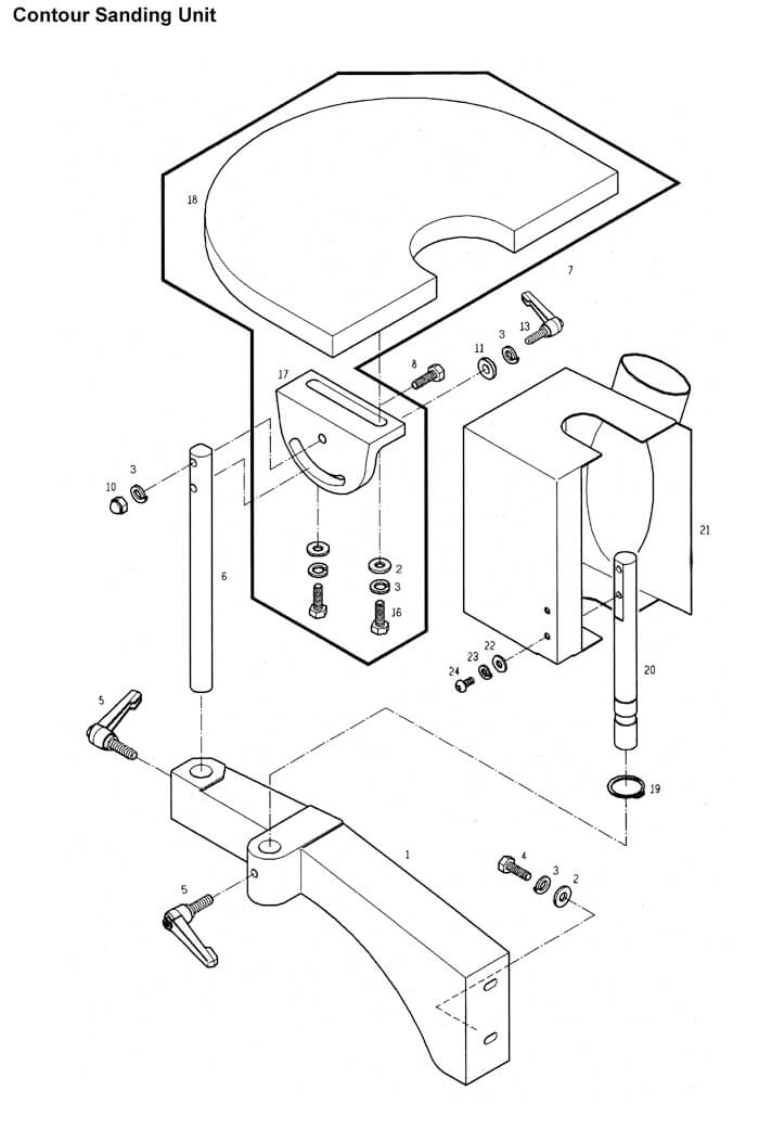 Powermatic OES9138 Edge Sander 3PH Parts (1791293)