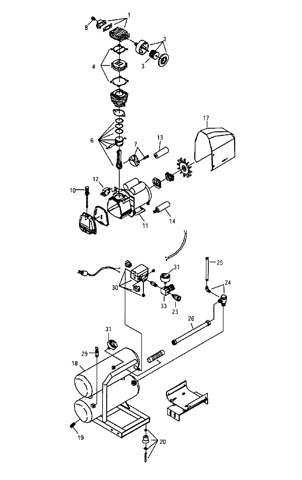 Senco PC 967 Parts - Compressor