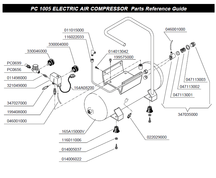 Senco PC 1005 Parts - Compressor