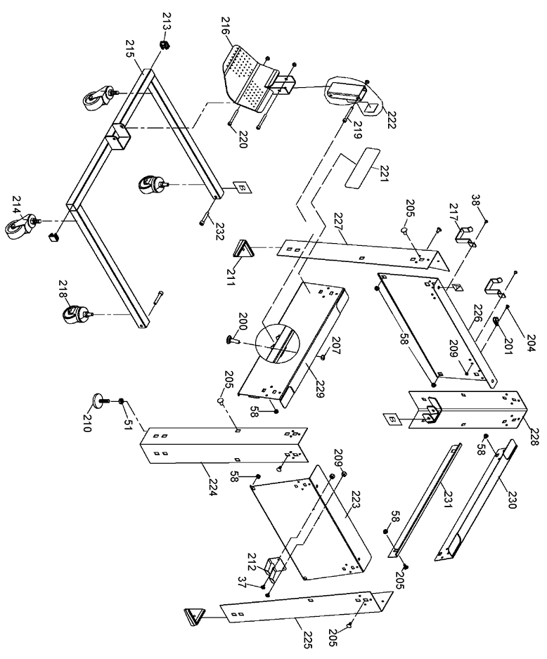 Porter Cable PCB270TS stand Parts - Jobsite Tablesaw Stand