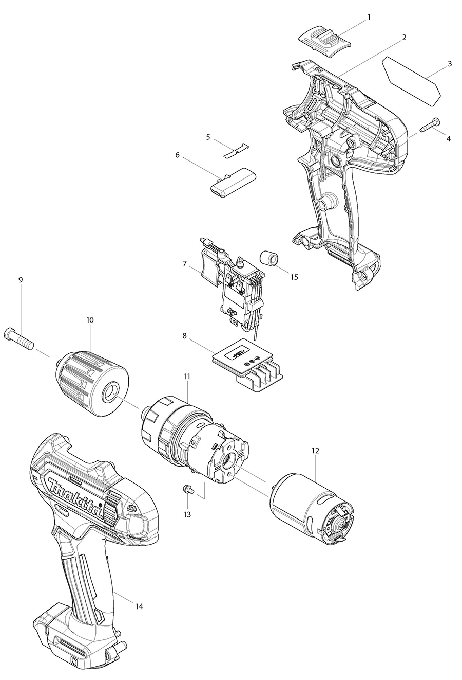 PH04Z Makita Driver Drill Parts