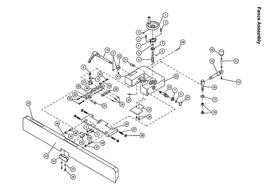 Powermatic PJ-882HH Jointer Parts (1610082)