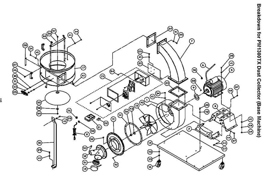 Powermatic PM1300TX-BK Dust Collector (1791078K)