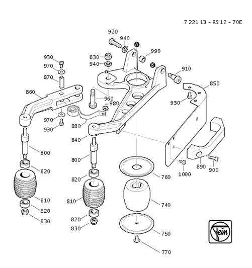 Fein RS12-70E 72211351035 Parts - Sander