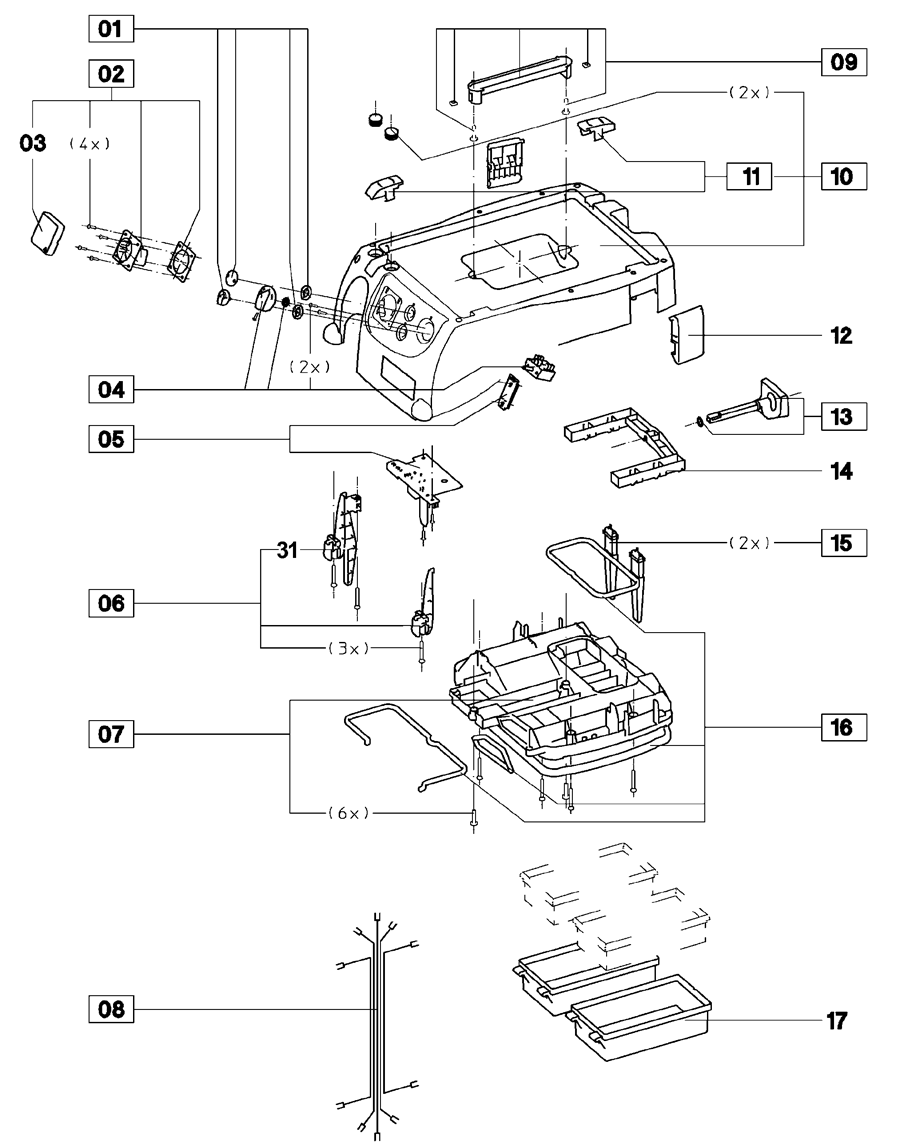 Festool CT 22E (454926) Dust Extractor Parts