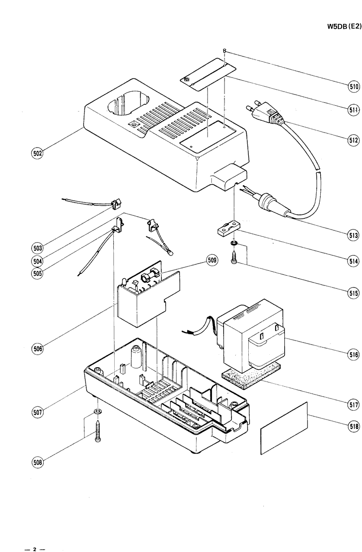 Hitachi W5DB Parts - Screw Driver