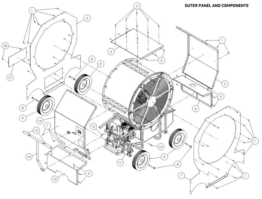 (WACF 3037) Wilton Cold Front Cooling Fan 