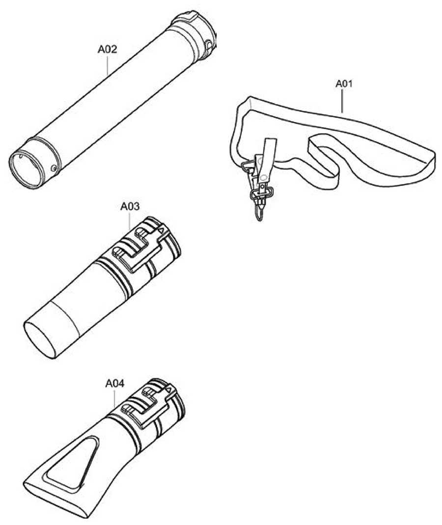 XBU02Z Makita Blower Parts