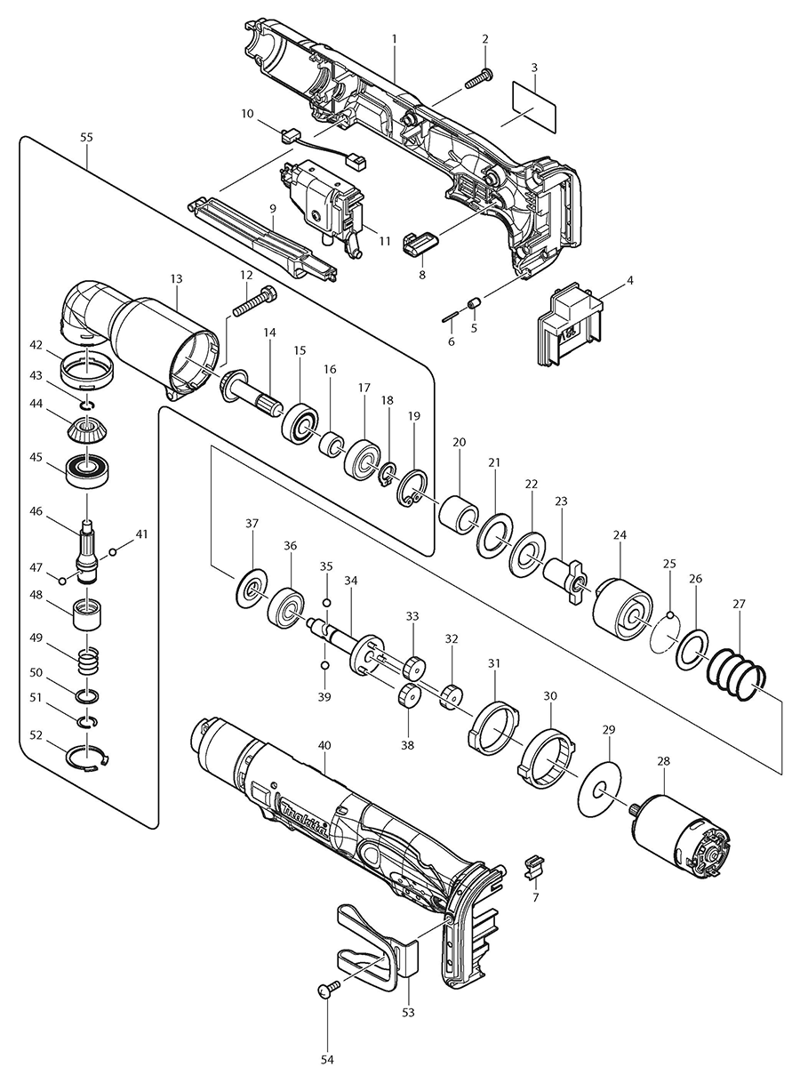 XLT01Z Makita Impact Driver Parts