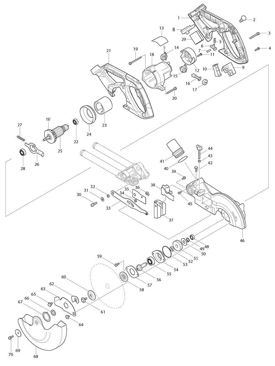 XSL01Z Makita Miter Saw Parts