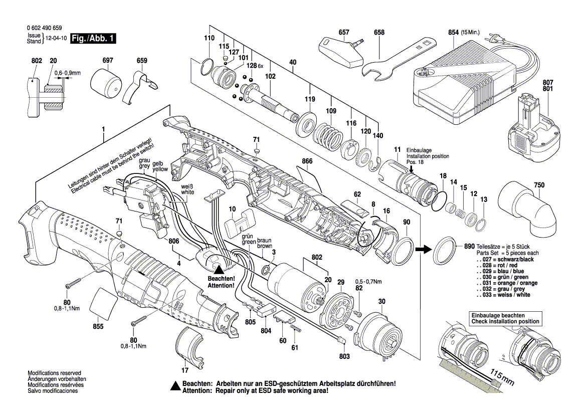 Bosch angle-exact-2 - 0602490659 Tool Parts