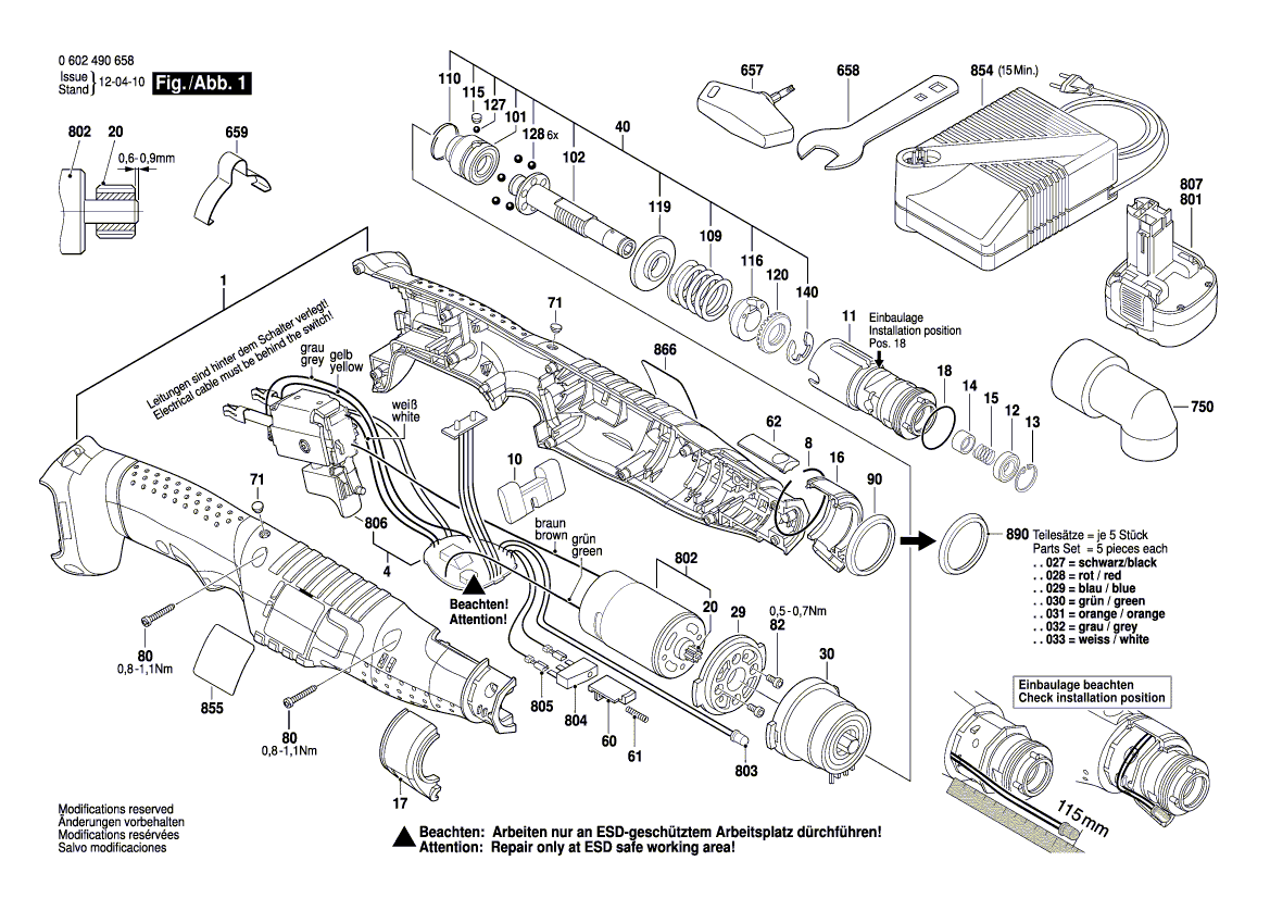 Bosch angle-exact-3 - 0602490658 Tool Parts