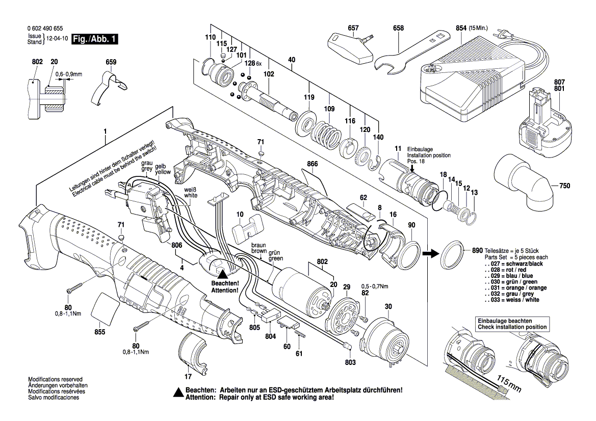 Bosch angle-exact-6 - 0602490655 Tool Parts