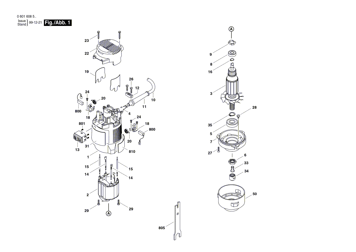 Bosch b-1150 - 0601608535 Tool Parts