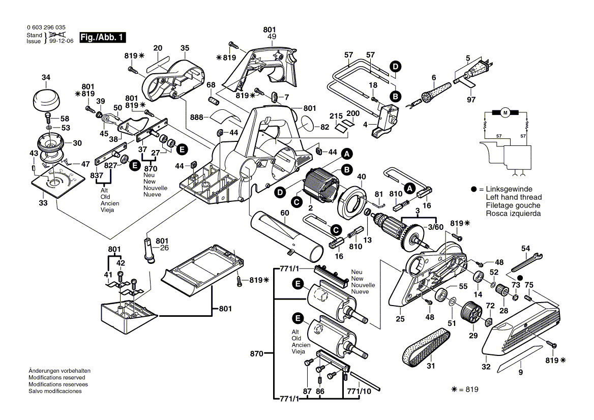 Bosch b1760 - 0603296035 Tool Parts