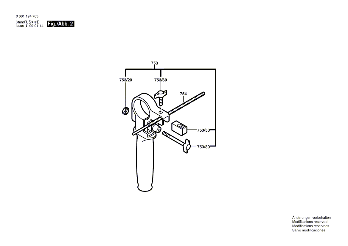 Bosch b6700 - 0601194735 Tool Parts