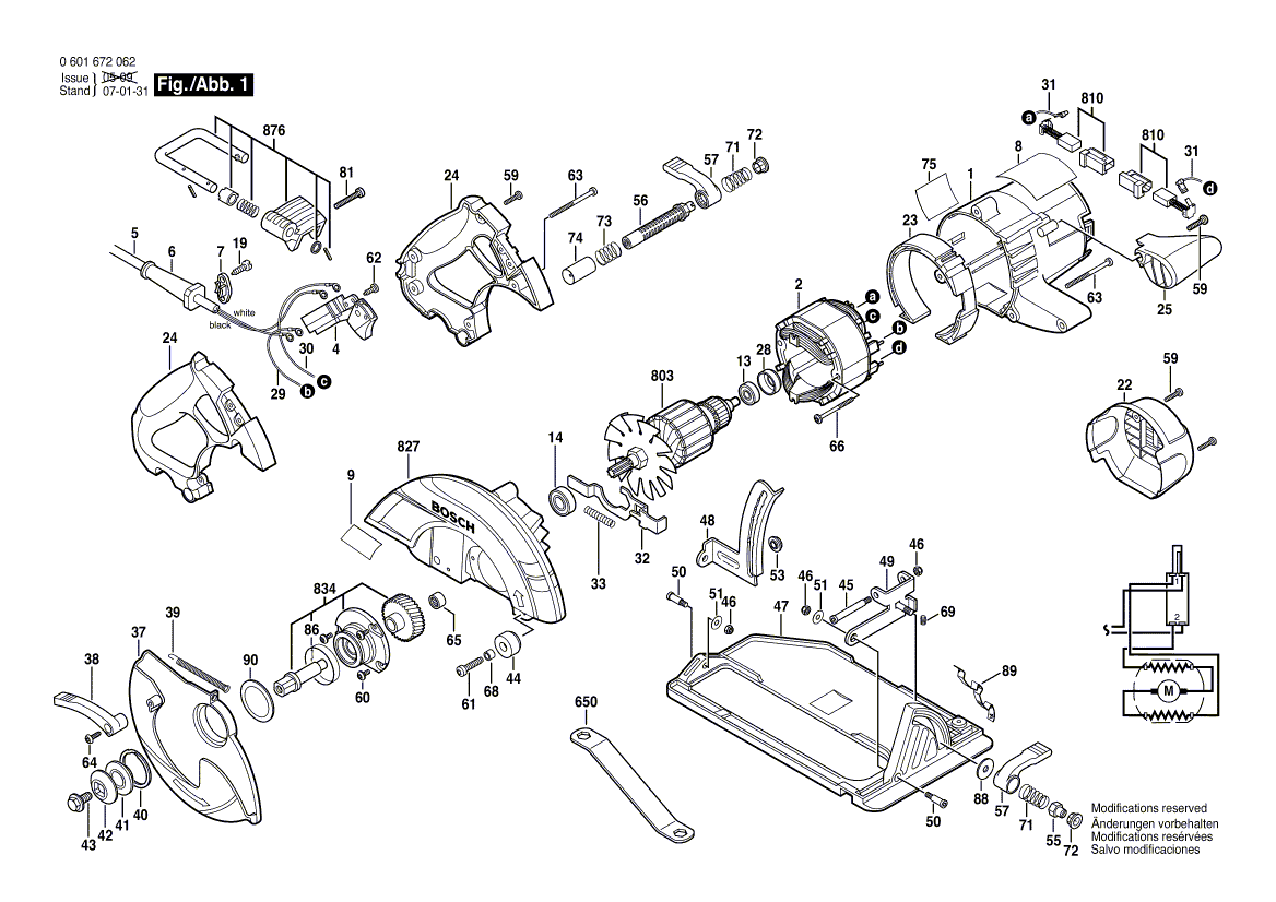 Bosch cs10 - 0601672062 Tool Parts