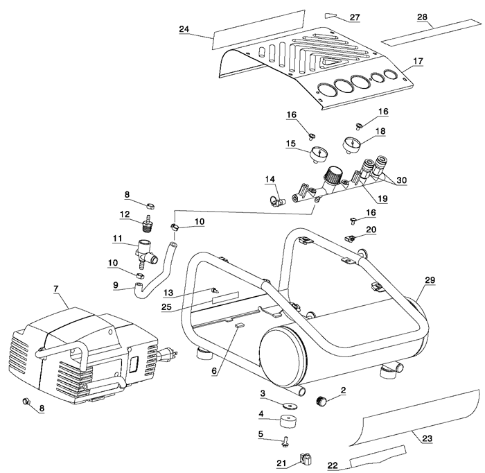 Dewalt D55141 Compressor Parts (Type 2)